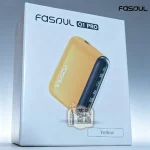 Fasoul Q1 黃色二回機｜IQOS ILUMA相容・高辨識潮流款一彈兩抽主機・1800mAh電量15支長續航・3D環繞加熱・LCD螢幕