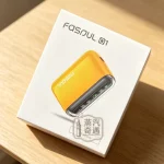 Fasoul Q1 黃色二回機｜IQOS ILUMA相容・高辨識潮流款一彈兩抽主機・1800mAh電量15支長續航・3D環繞加熱・LCD螢幕